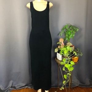 CHARTER CLUB Maxi Dress with High Slit and Button Detail
